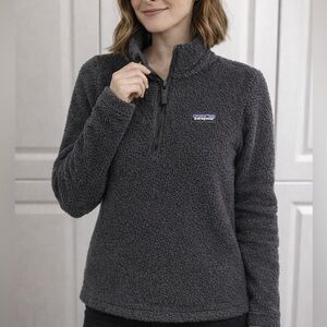Patagonia 1/4 Zip Fleece Pullover Sherpa | Dark Gray | Women’s Small